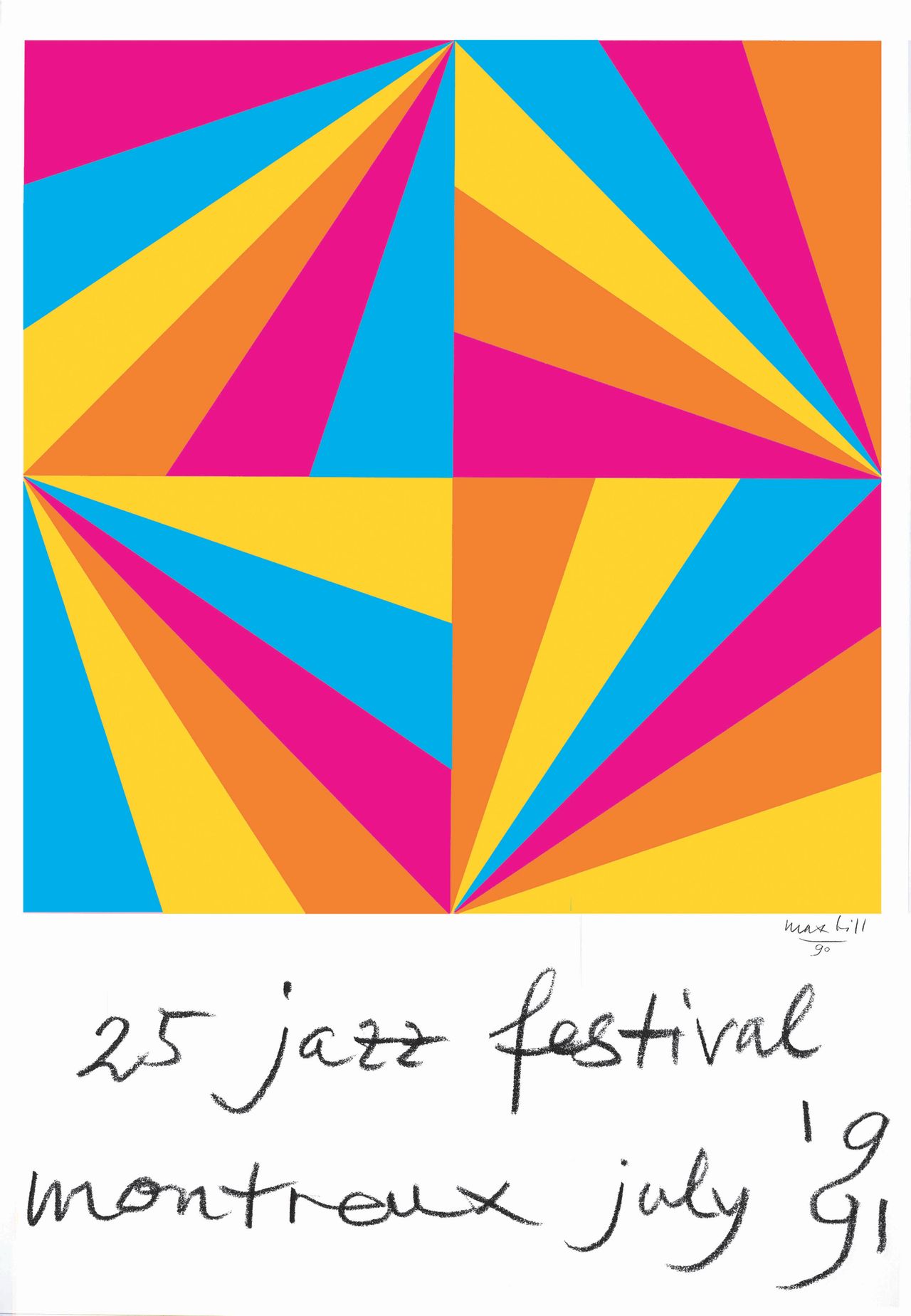Fondation du Festival de Jazz de Montreux, 1991, artwork by Max Bill
