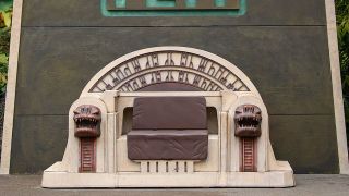 Boba Fett's throne photo op at Disneyland