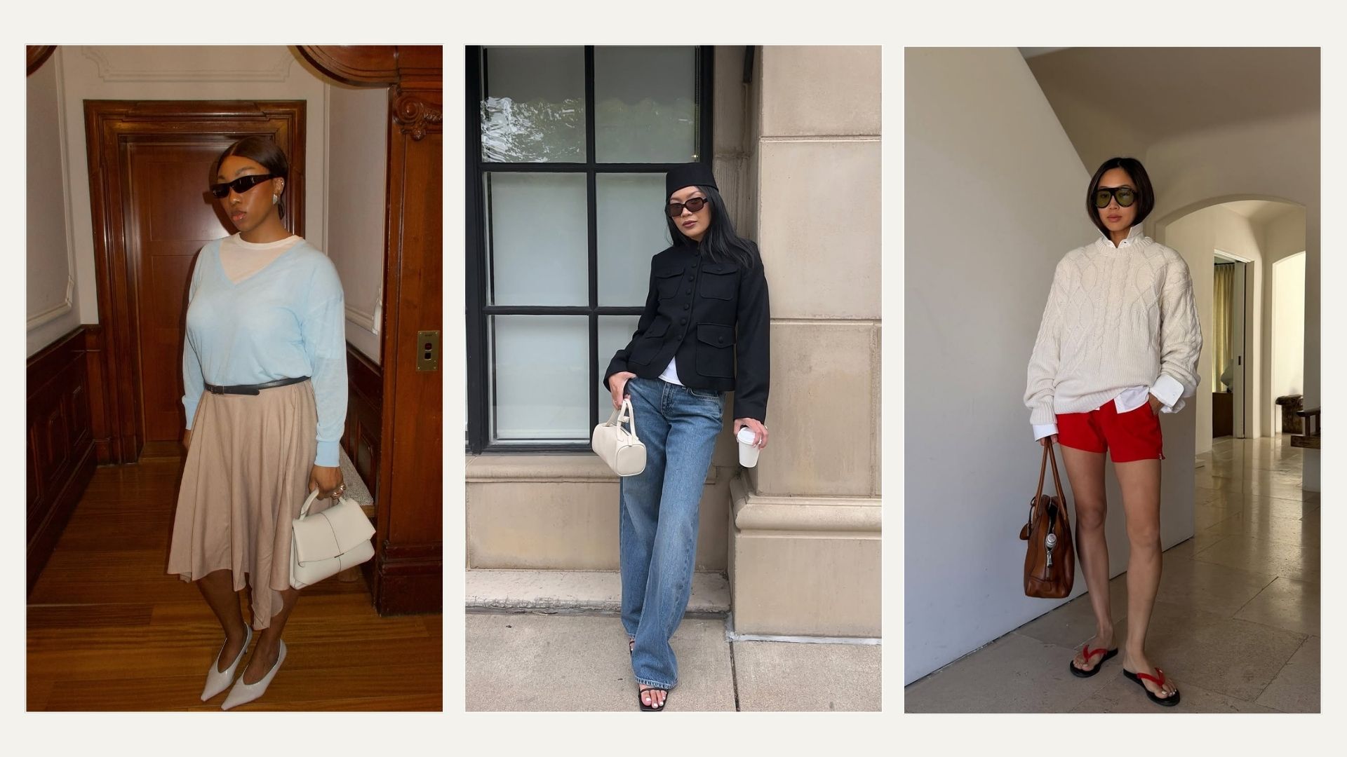 Influencers transitional outfits