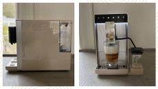 Dreame Ecceluxe Slim Fully Automatic Espresso Machine from the side and the front