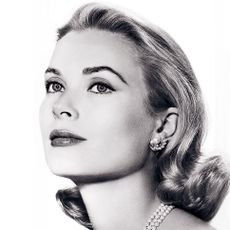 Grace Kelly black and white profile shot
