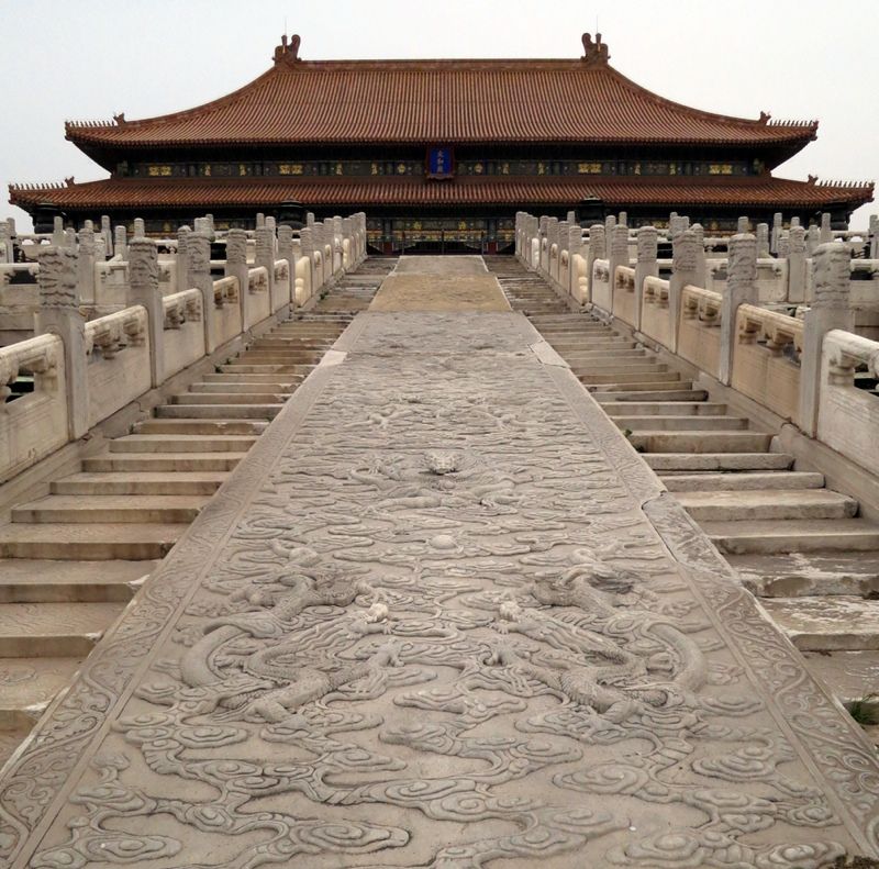 hall of supreme harmony in the forbidden city in beijing, china.