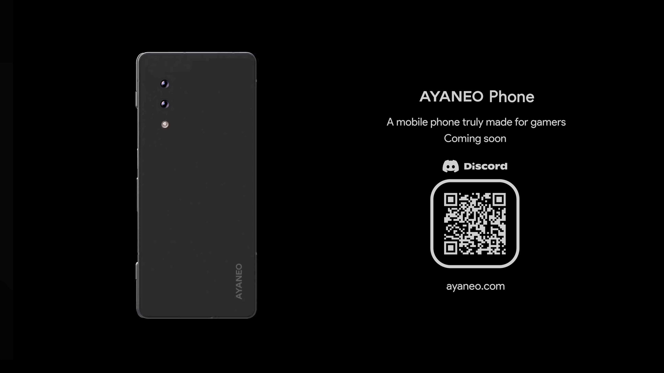 AYANEO Phone with brightness adjusted to reveal design