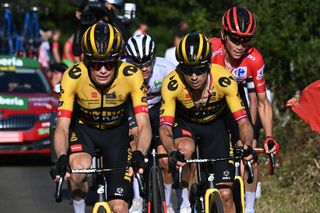 Jonas Vingegaard, Primož Roglič, and Sepp Kuss dominate the top of the Vuelta a España standings heading into the race's final weekend