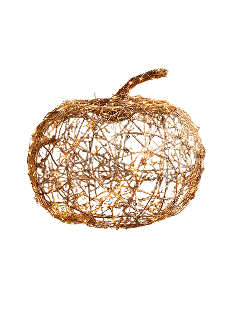 Illuminated Vine Pumpkin