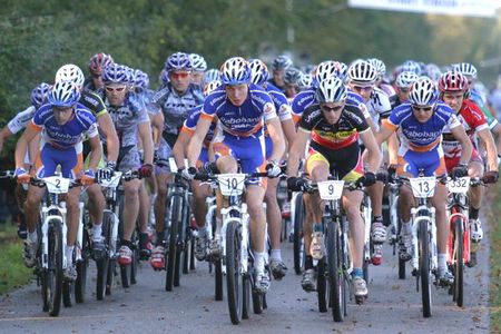The start of the Hondsrug Classic in Gieten