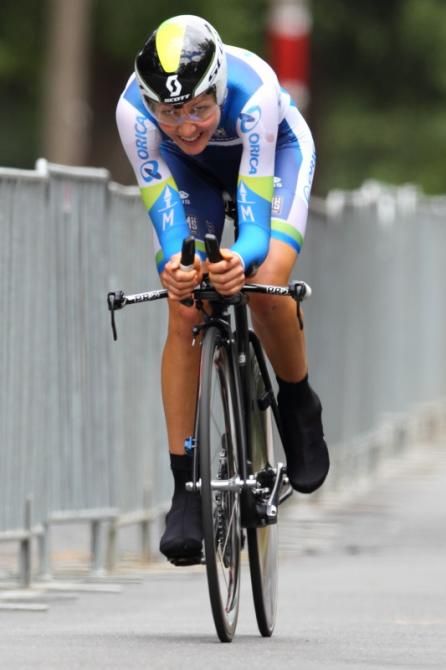 Shara Gillow (Orica - AIS) took her third time trial title in a row