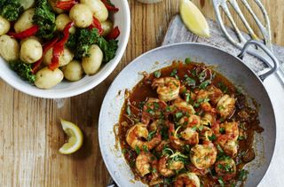 Dinner ideas for two: Prawns pil pil