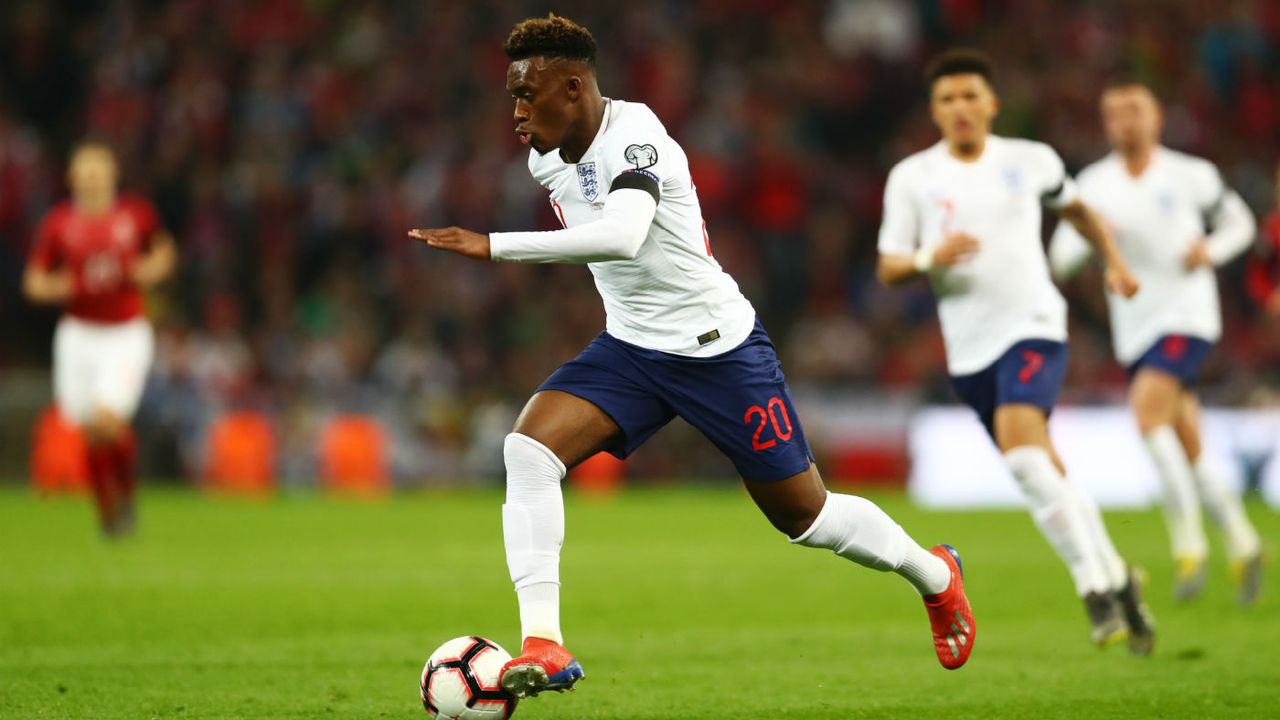 Callum Hudson-Odoi made his senior England debut against the Czech Republic on 22 March