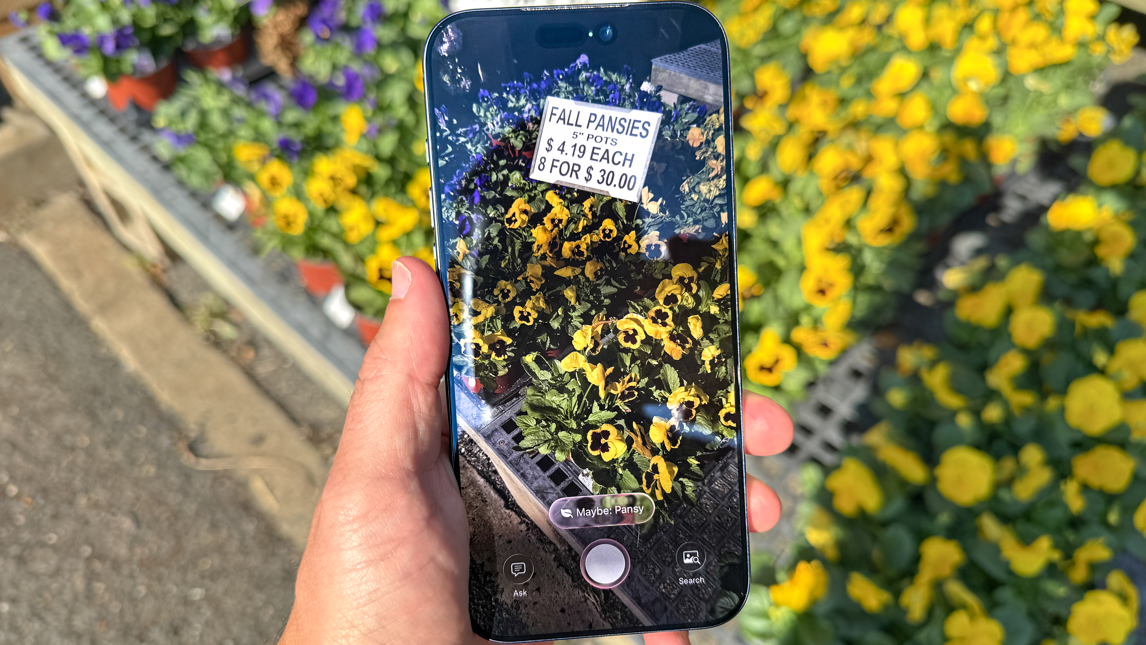iPhone Air shown in hand