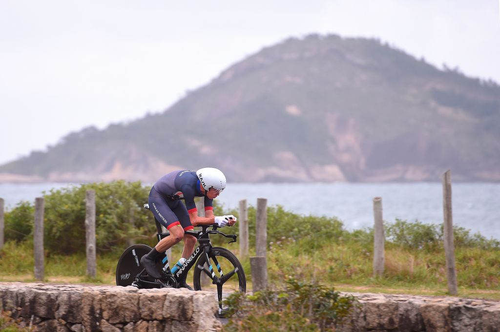 Chris Froome (Great Britain) on the Pontal course