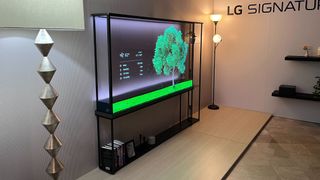 LG Signature OLEd TV transparent TV