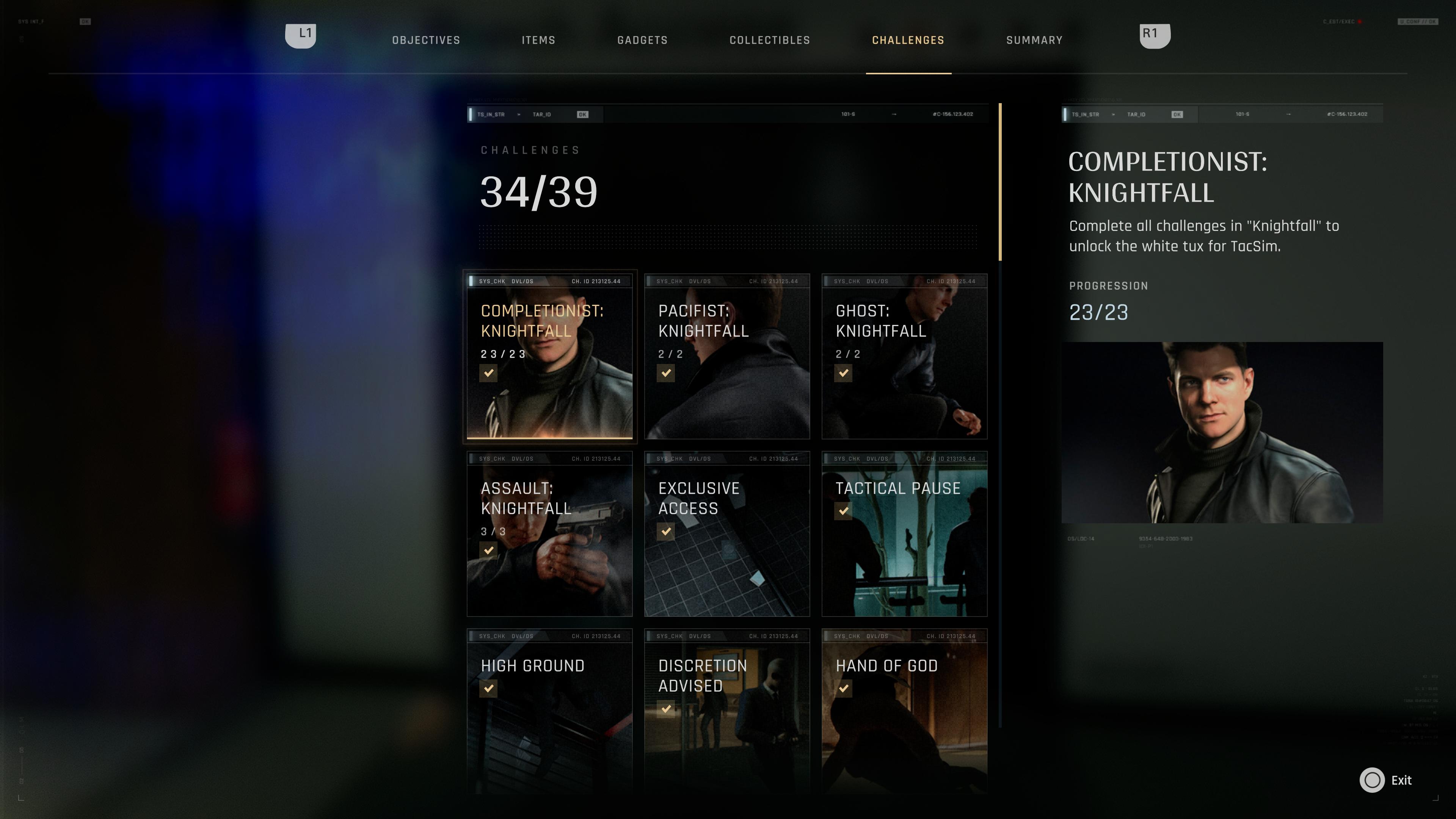 007 First Light outfits
