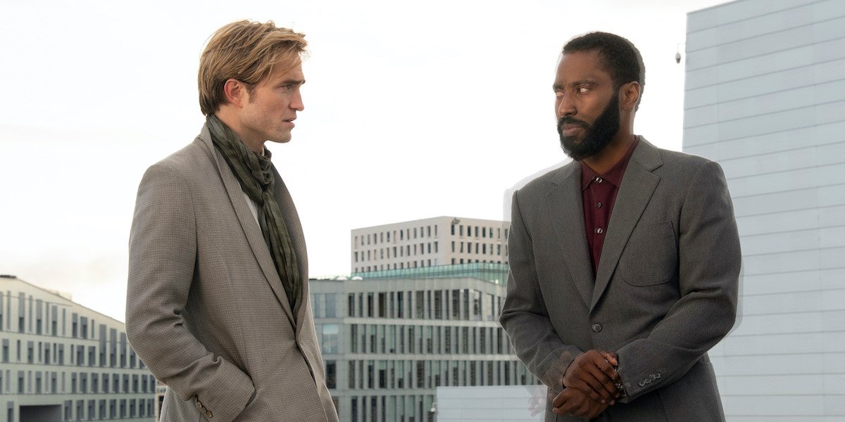 Robert Pattinson and John David Washington in Tenet