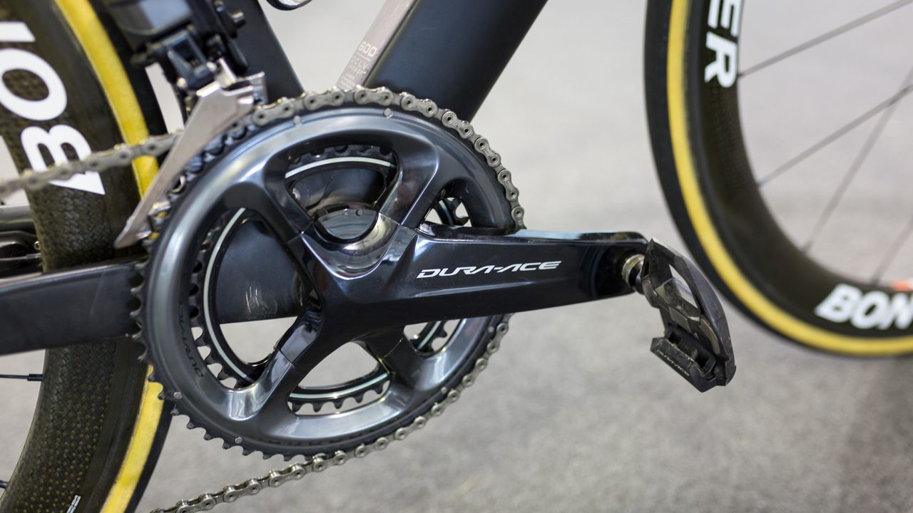Trek-Segafredo are one of several WorldTour teams using the Shimano R9100-P crankset based power meter in 2018