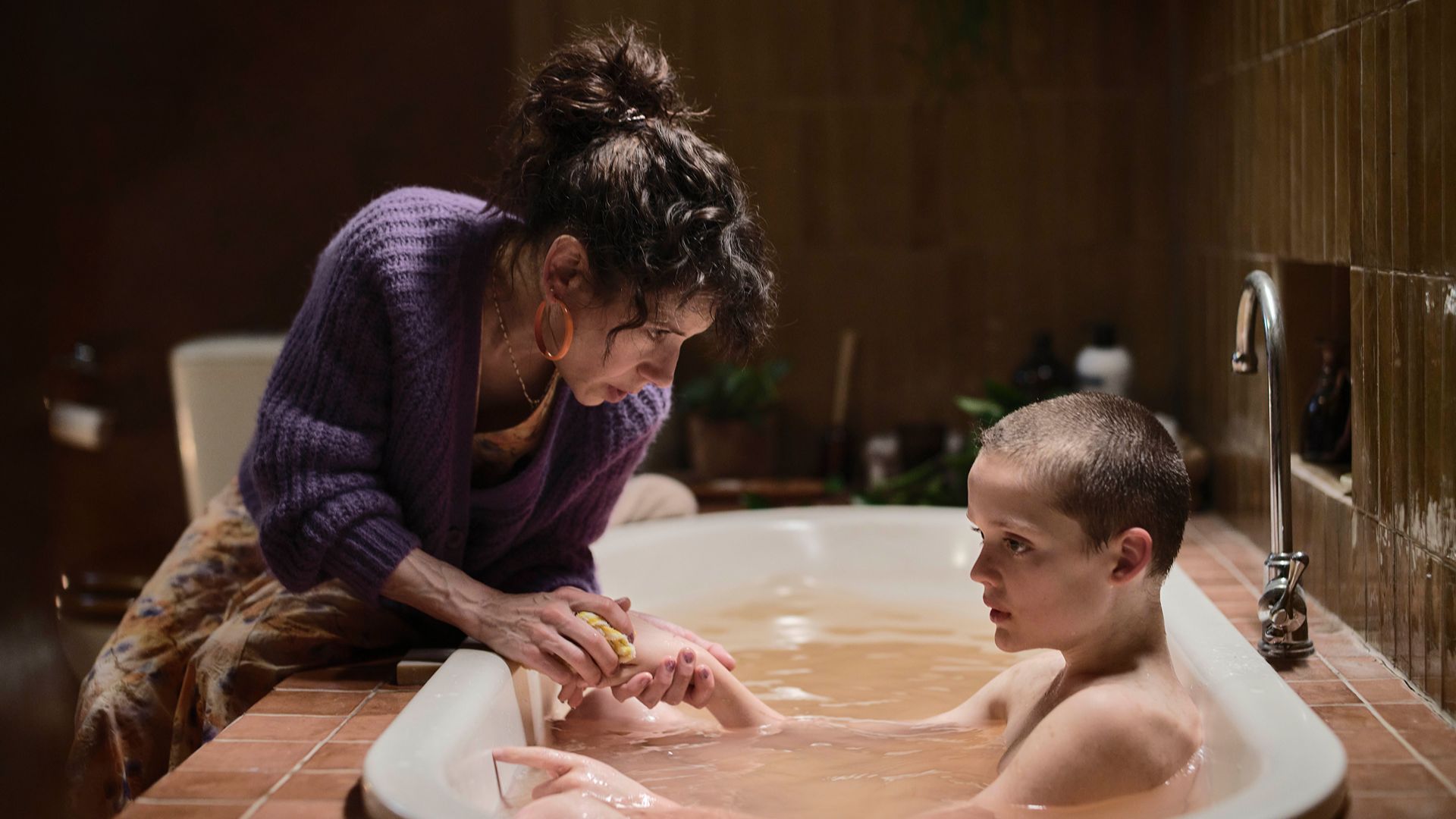 Sally Hawkins as Laura and Jonah Wren Phillips as 'Oliver' in Bring Her Back