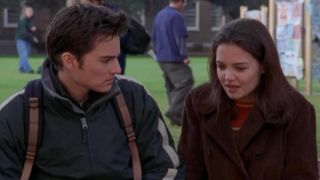 Kerr Smith and Katie Holmes in Dawson's Creek