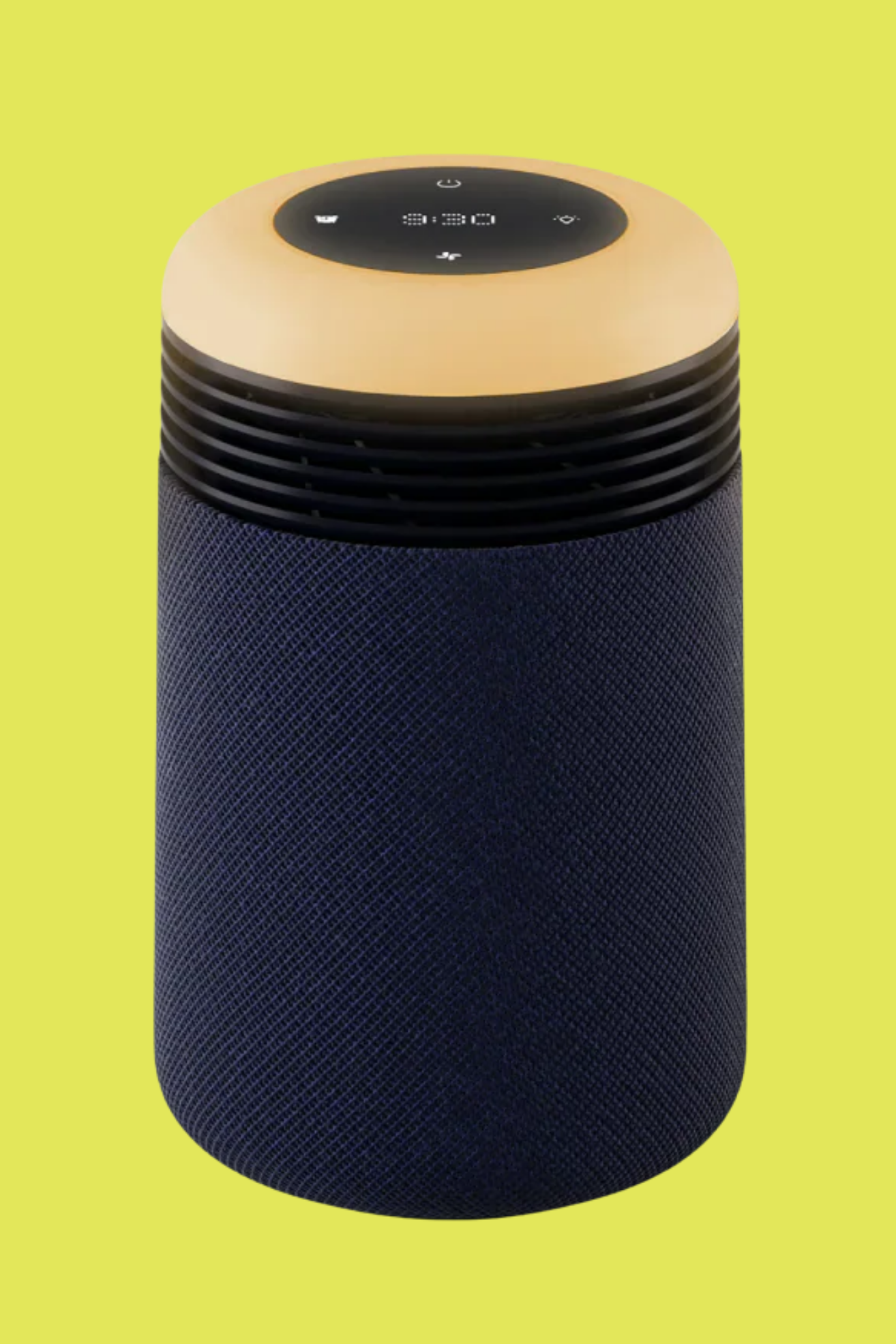 A blue air purifying sun clock