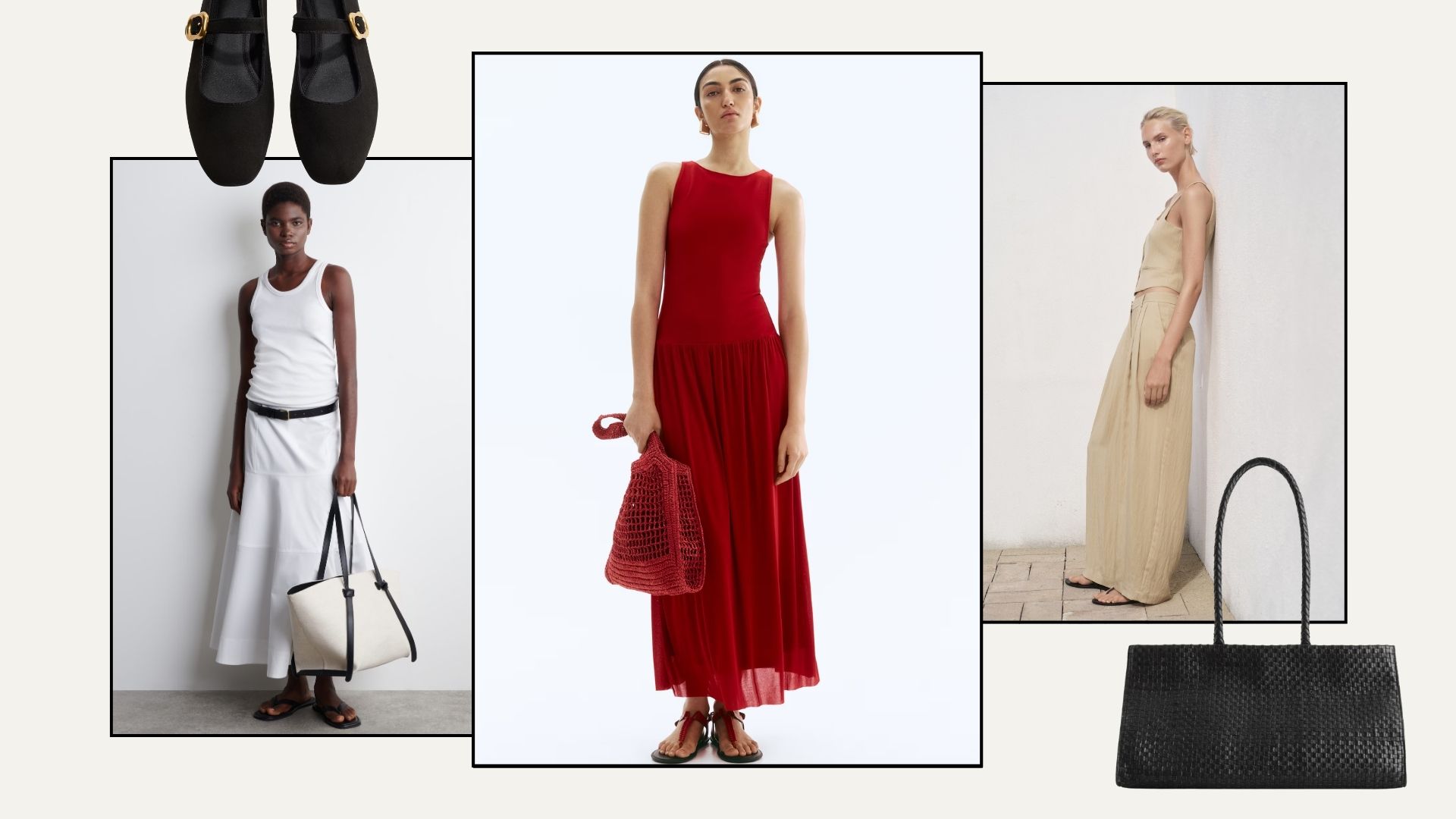 A selection of chic new-in items from COS, H&M and Mango