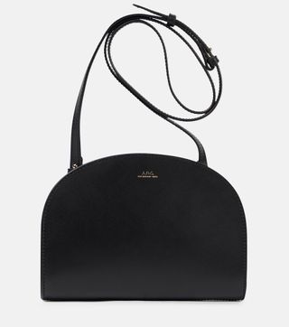 Demi-Lune Leather Shoulder Bag