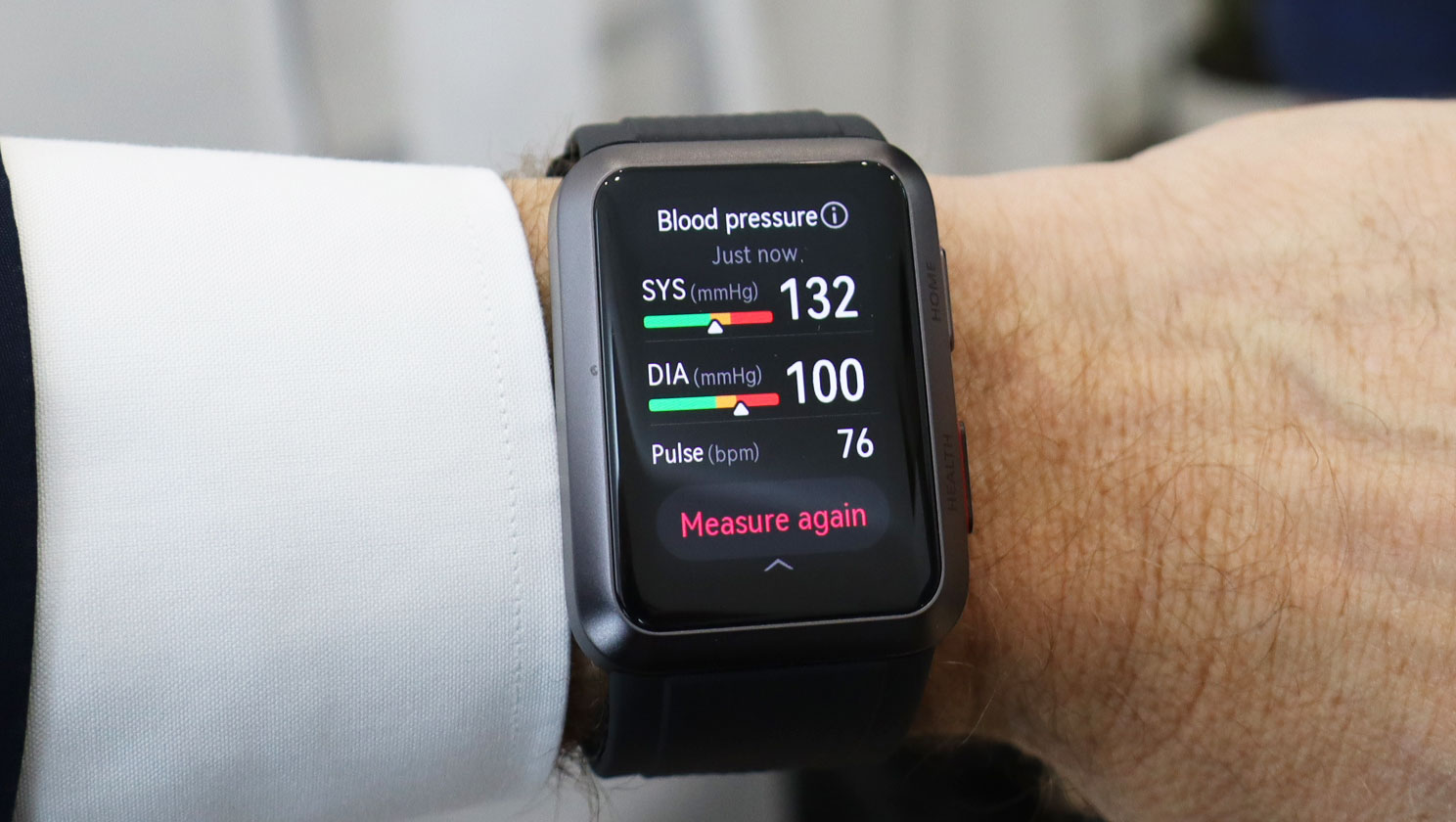 Huawei Watch D BP readout