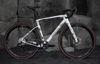 Ribble's carbon gravel bike in custom Marble paint scheme