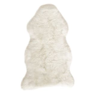 sheepskin rug in ivory 