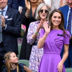 Kate Middleton and Princess Charlotte at Wimbledon 2024