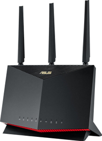 Best overall: Asus RT-AX86U
This Wi-Fi 6 powerhouse delivers great speeds, which approached 1Gbps throughput in our testing. Better still, it was able to push its signal through walls and between floors, making it a great option for those who don't want or need a mesh router. It also has great gaming features, lots of customization, and lifetime protection against intrusions and malware.