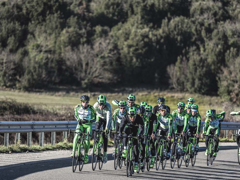 Bardiani-CSF took advantage of the mild winter in Tuscany