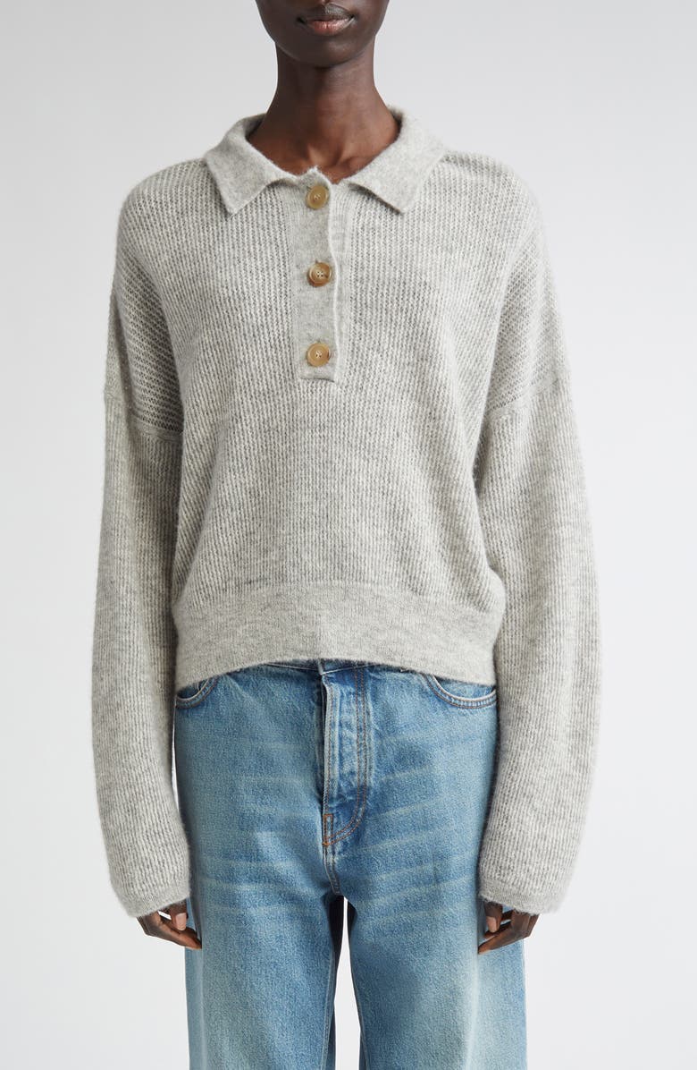 Vicky Alpaca &amp;amp; Wool Blend Rib Polo