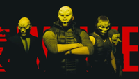 Four heisters standing together