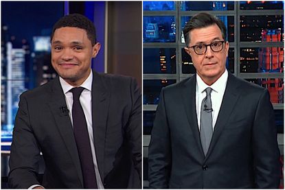 Trevor Noah and Stephen Colbert disagree about calling the border wall "peaches"