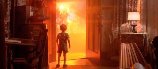 little boy looking out the window at alien invasion in close encounters of the third kind