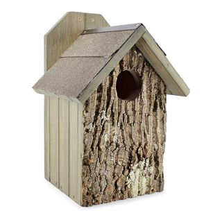 rustic owl nest box