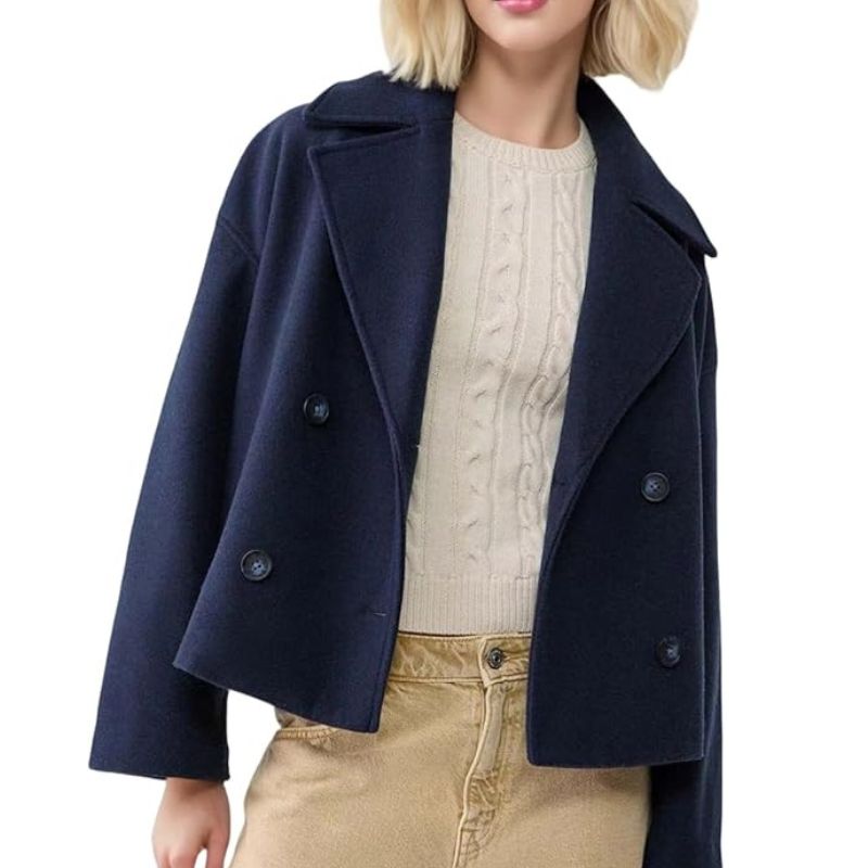 Amazon, Double Breasted Short Pea Jacket