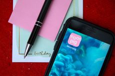 UK small-cap stocks &ndash;&nbsp;Moonpig app on a mobile phone