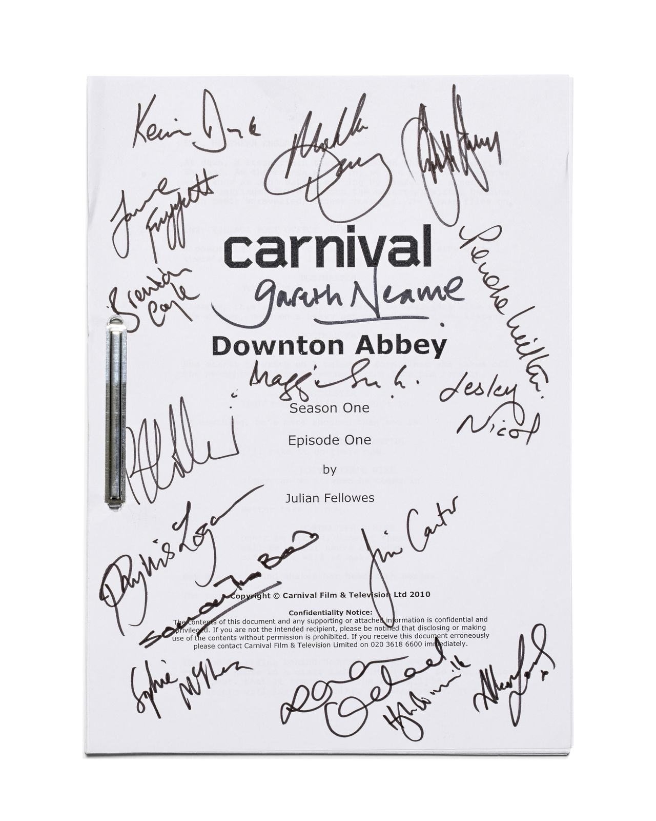 Script from Downtown Abbey