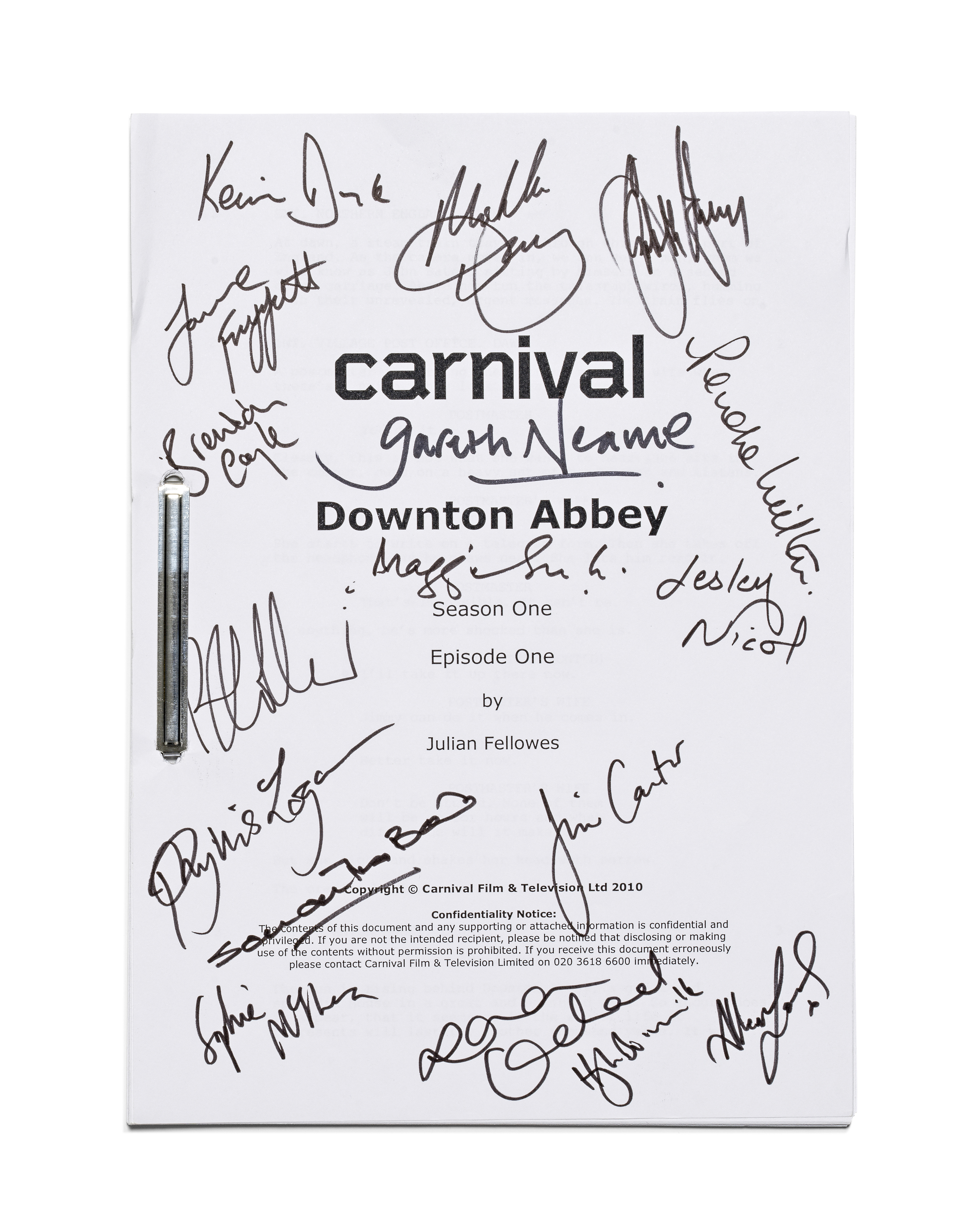 Script from Downtown Abbey