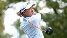 Michael Kim takes a shot at the Sanderson Farms Championship