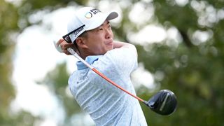 Michael Kim takes a shot at the Sanderson Farms Championship