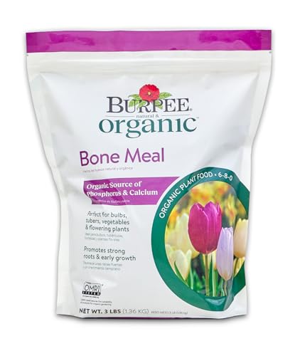 Burpee Bone Meal Fertilizer | Add to Potting Soil | Strong Root Development | Omri Listed for Organic Gardening | for Tomatoes, Peppers, and Bulbs, 1-Pack, 3 Lb (1 Pack)