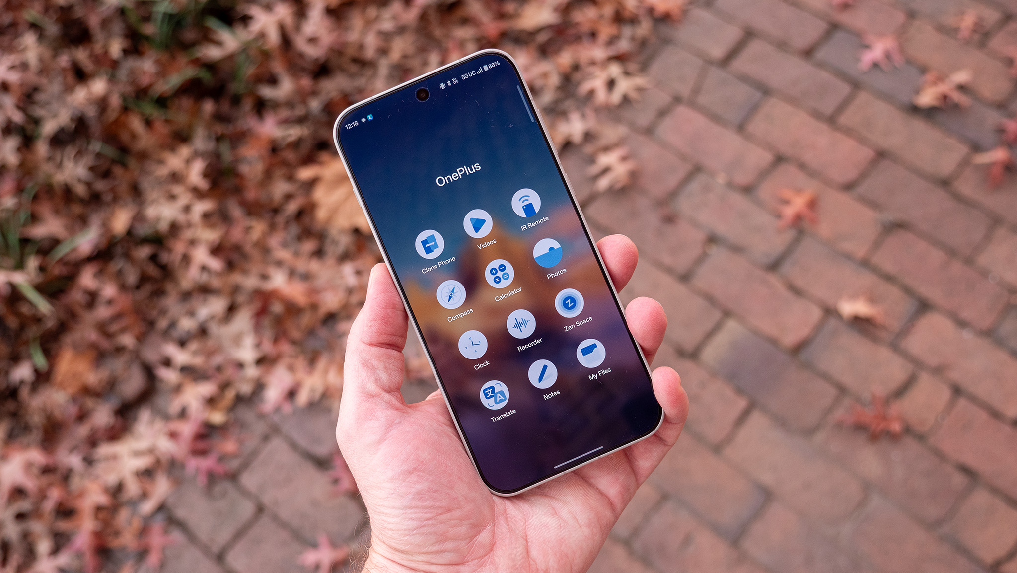 A set of preinstalled OnePlus apps on the OnePlus 15