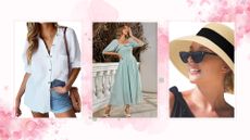 three outfits from Amazon prime