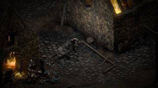 a character attacking an enemy in diablo 2 resurrected