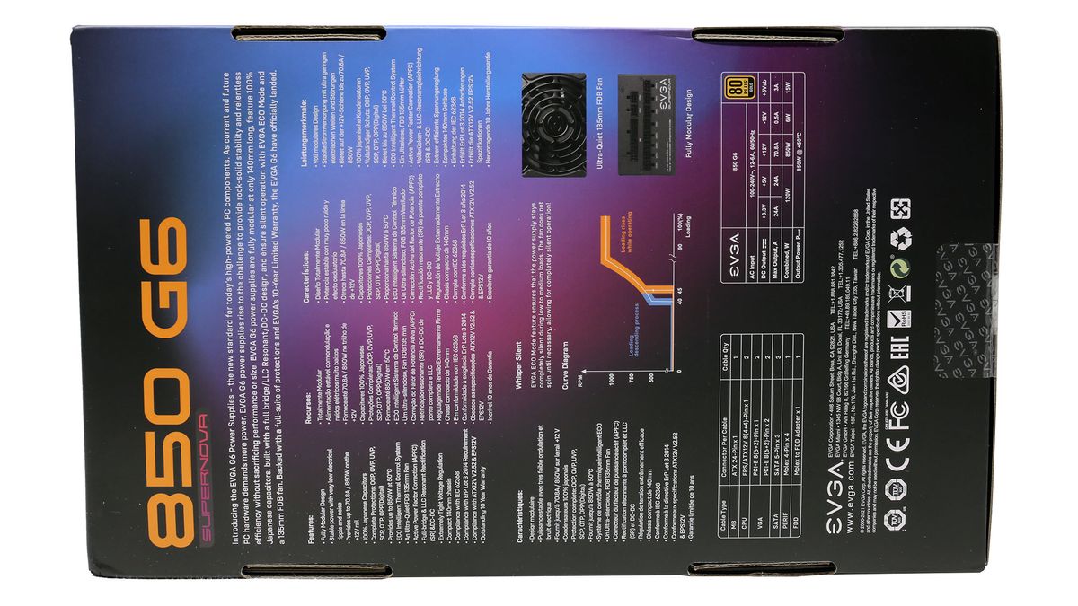 EVGA 850 G6