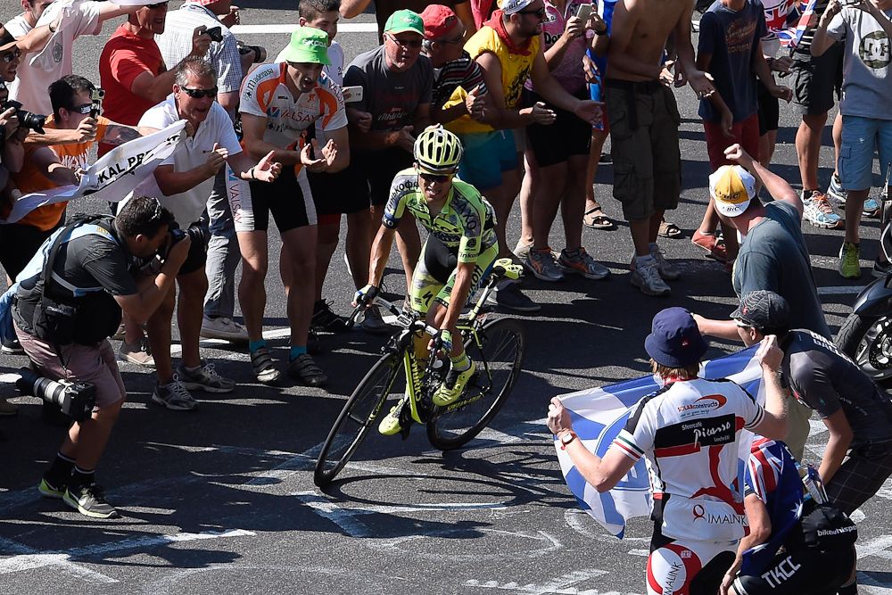 Rafal Majka in action during stage 11.