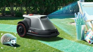 Eufy E15 lawnbot in action