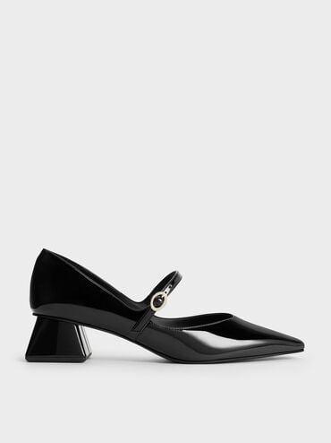 Roxane Patent Square-Toe Mary Janes
