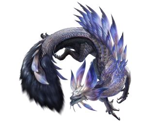 Monster Hunter Rise: Sunbreak Violet Mizutsune render